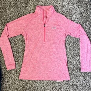 Pink Under armour half zip
